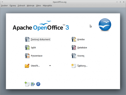 Startovací centrum Apache OpenOffice Startovací centrum Apache OpenOffice