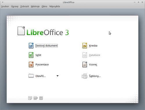 Startovací centrum LibreOffice