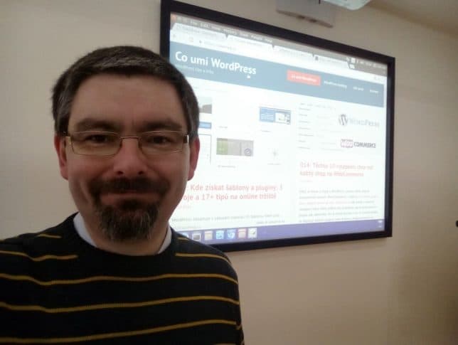Vlastimil Ott při školení WordPress