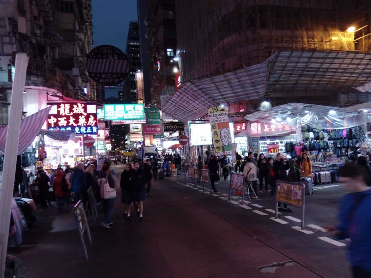 Noční Hongkong